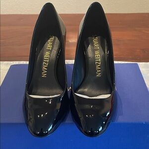 Stuart Weitzman Glossy Black Heels